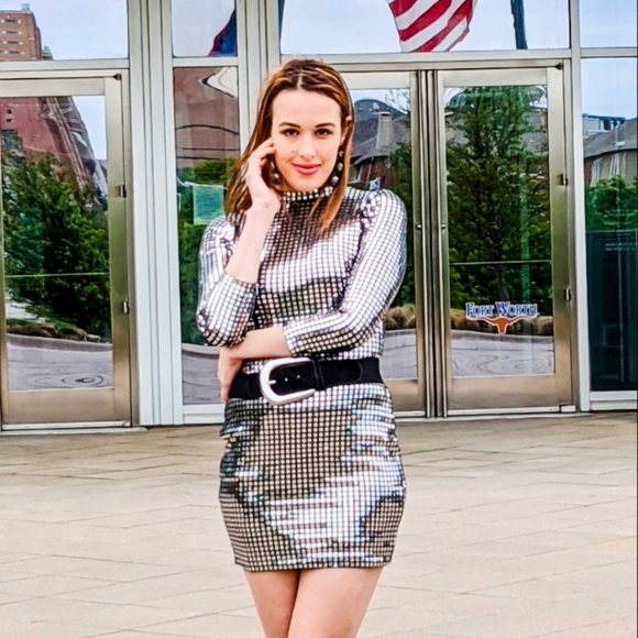 Dresses & Skirts - 🆕 Metallic Going Out Bodycon Club Party Dress S:M